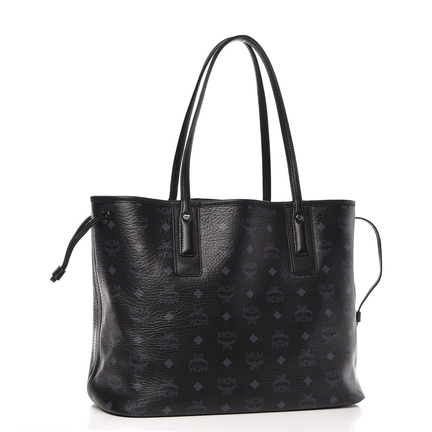 Visetos Medium Liz Reversible Shopper Tote Black