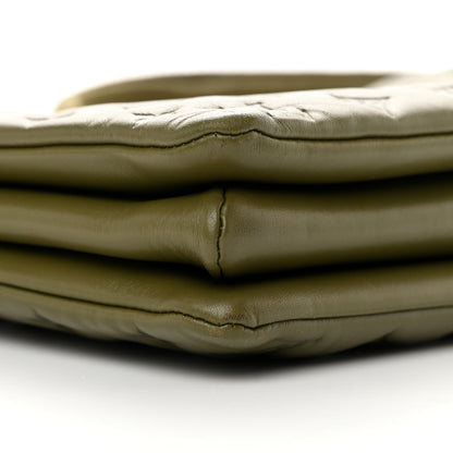 Louis Vuitton Lambskin Embossed Monogram Coussin MM Khaki 9 of 12