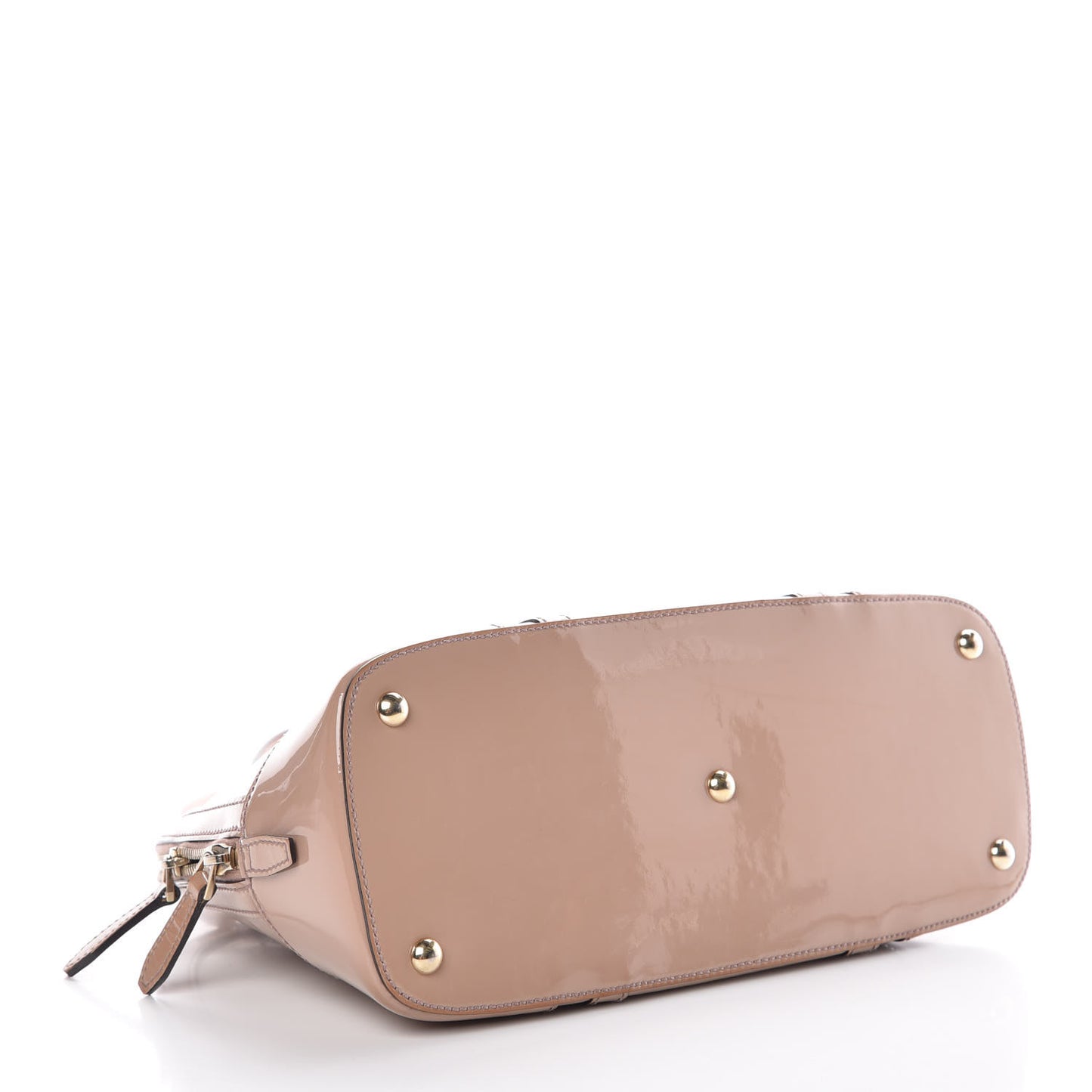 Patent Microguccissima Small Nice Top Handle Dome Bag Dark Cipria
