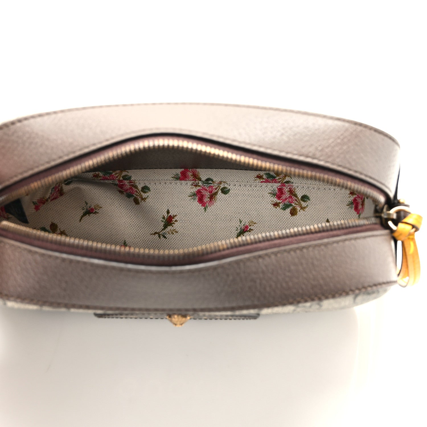 Gucci GG Supreme Monogram Web Neo Vintage Shoulder Bag Beige New Acero Crop 5 of 9