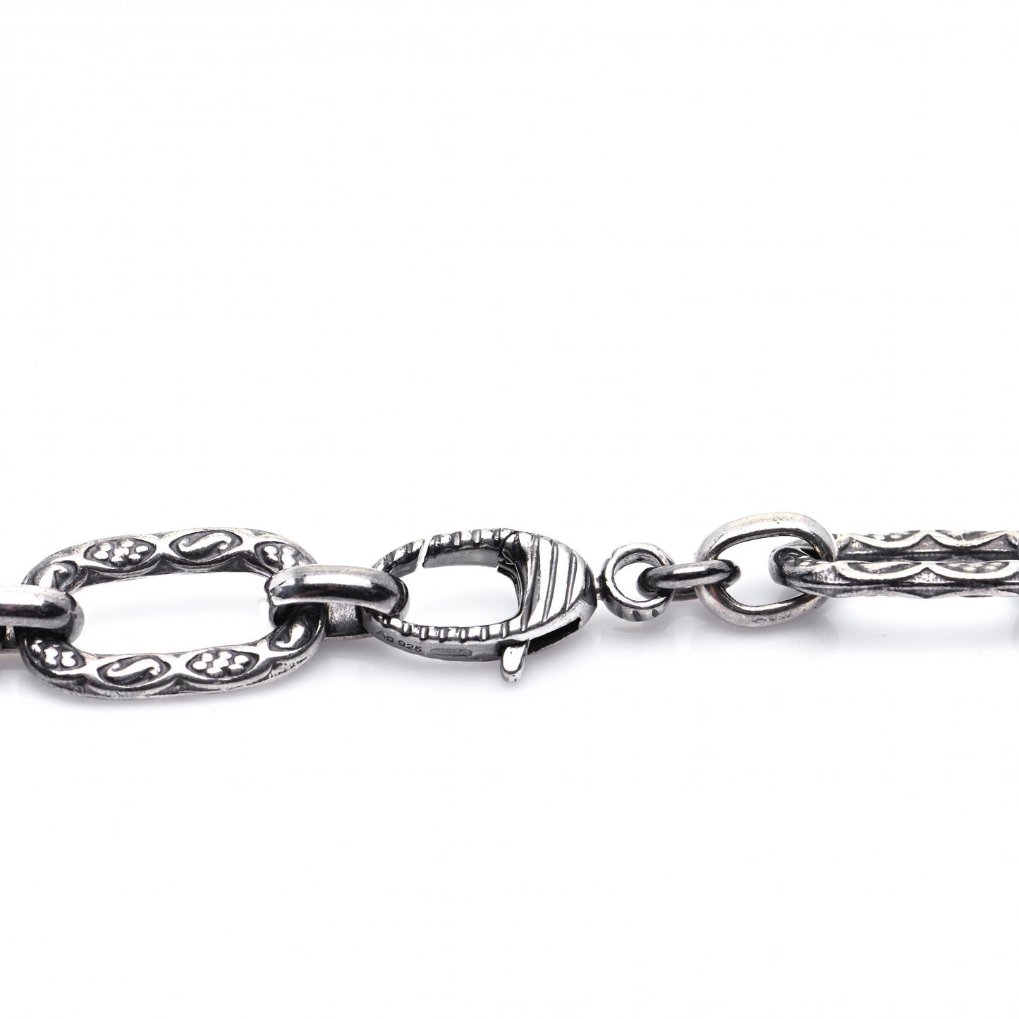 Sterling Silver Large Interlocking G Pendant Necklace