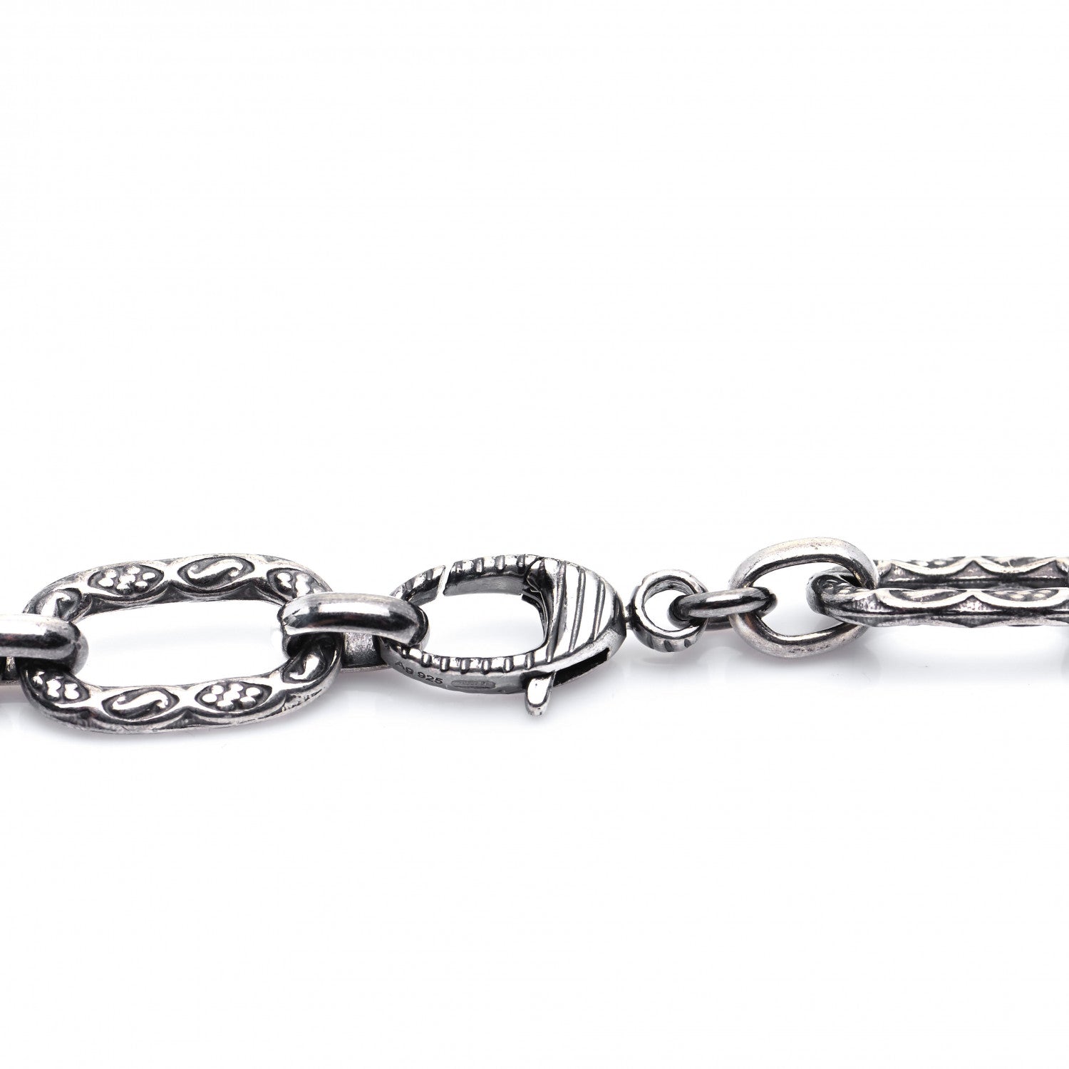 Gucci Sterling Silver Large Interlocking G Pendant Necklace 4 of 7