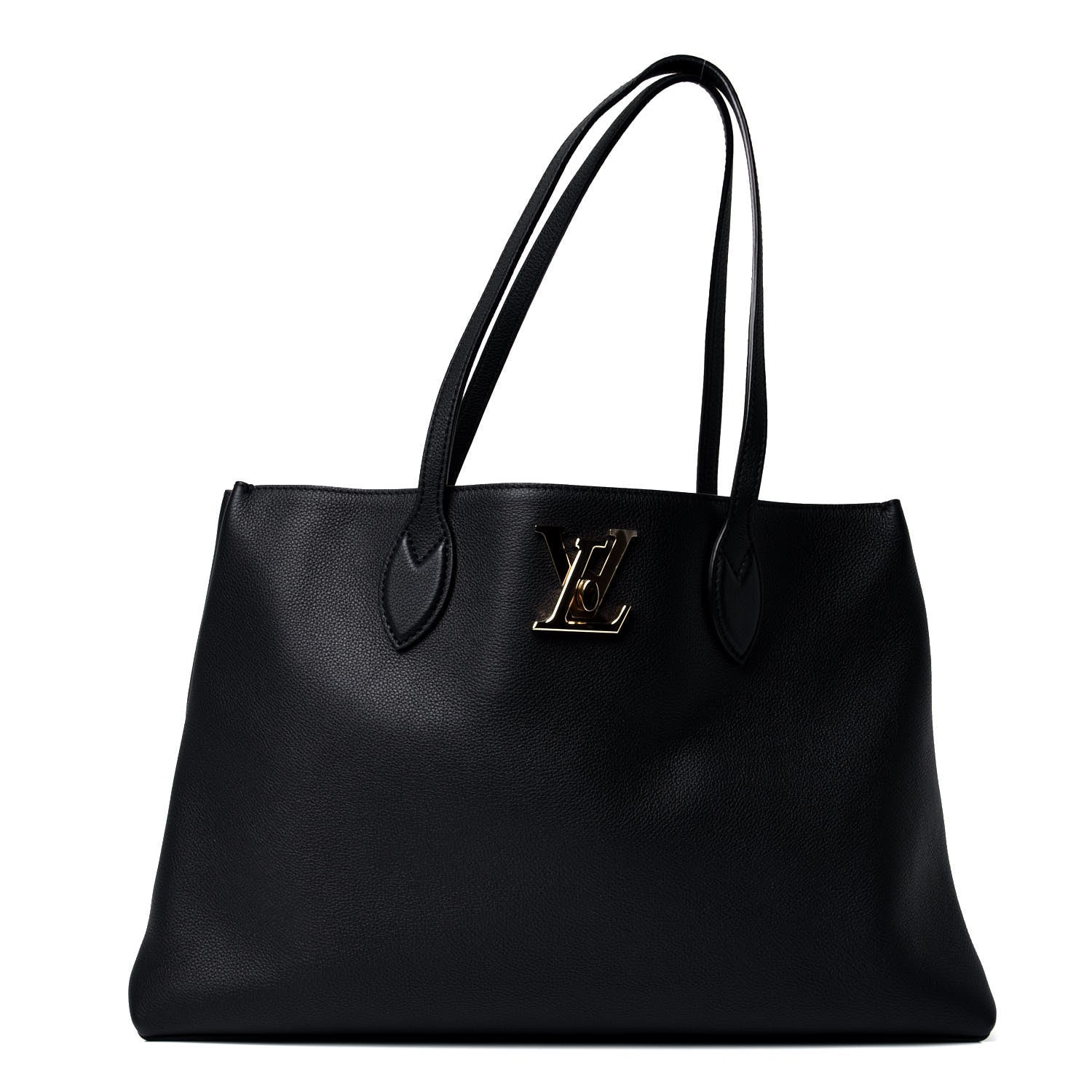 Louis Vuitton Grained Calfskin Lockme Shopper Black 1 of 4
