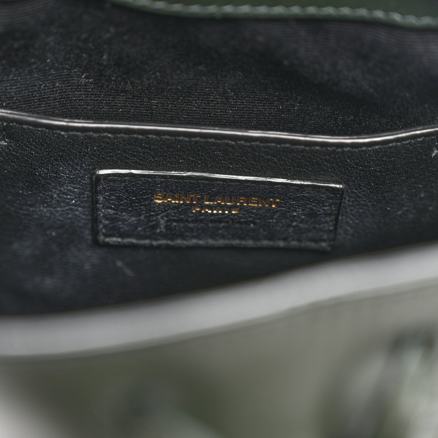 Saint Laurent Smooth Calfskin Small Talitha Bucket Bag Vert Fonce 5 of 10