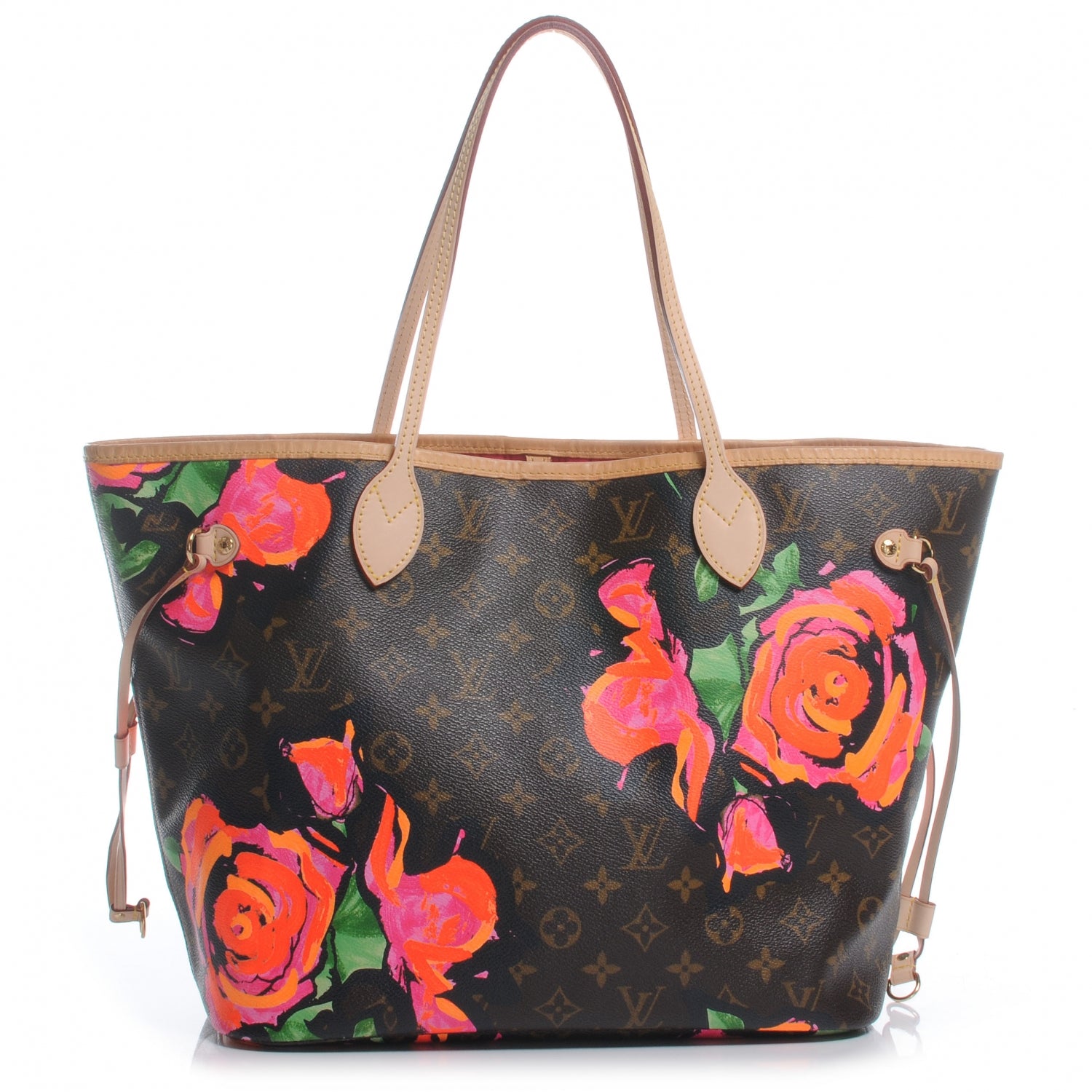 Louis Vuitton Monogram Roses Neverfull MM 1 of 8