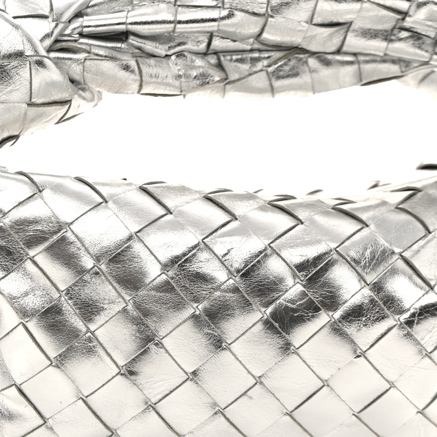 Bottega Veneta Metallic Nappa Intrecciato Mini Jodie Silver 7 of 10