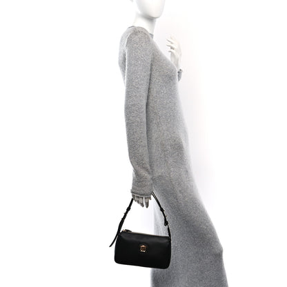 Versace Grained Calfskin Medusa Shoulder Bag Black 2 of 9