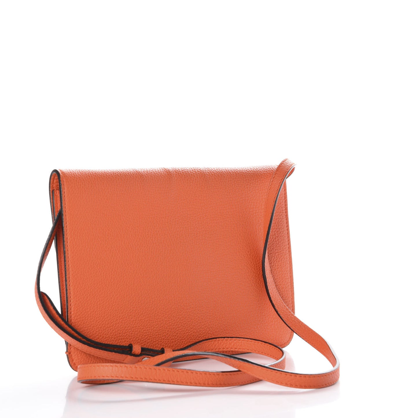 Grand Prix Calfskin Jackie Convertible Shoulder Bag Orange