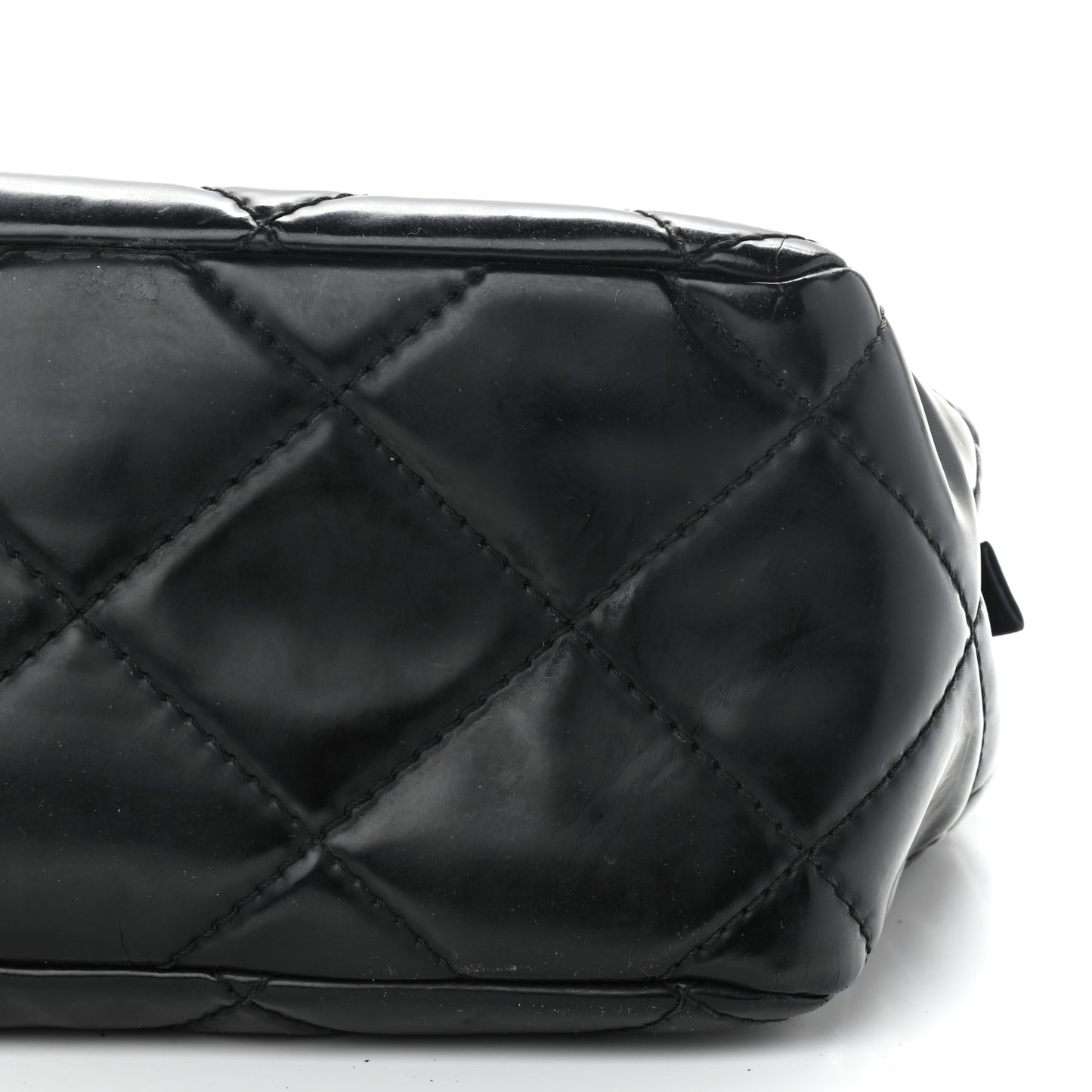 Vinyl Quilted In The Business Tote Black