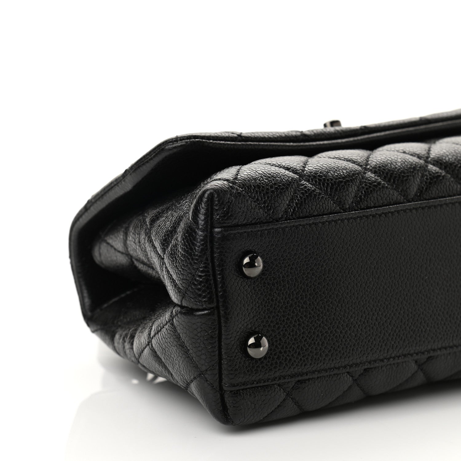 Chanel Caviar Quilted Mini Coco Handle Flap So Black 9 of 10