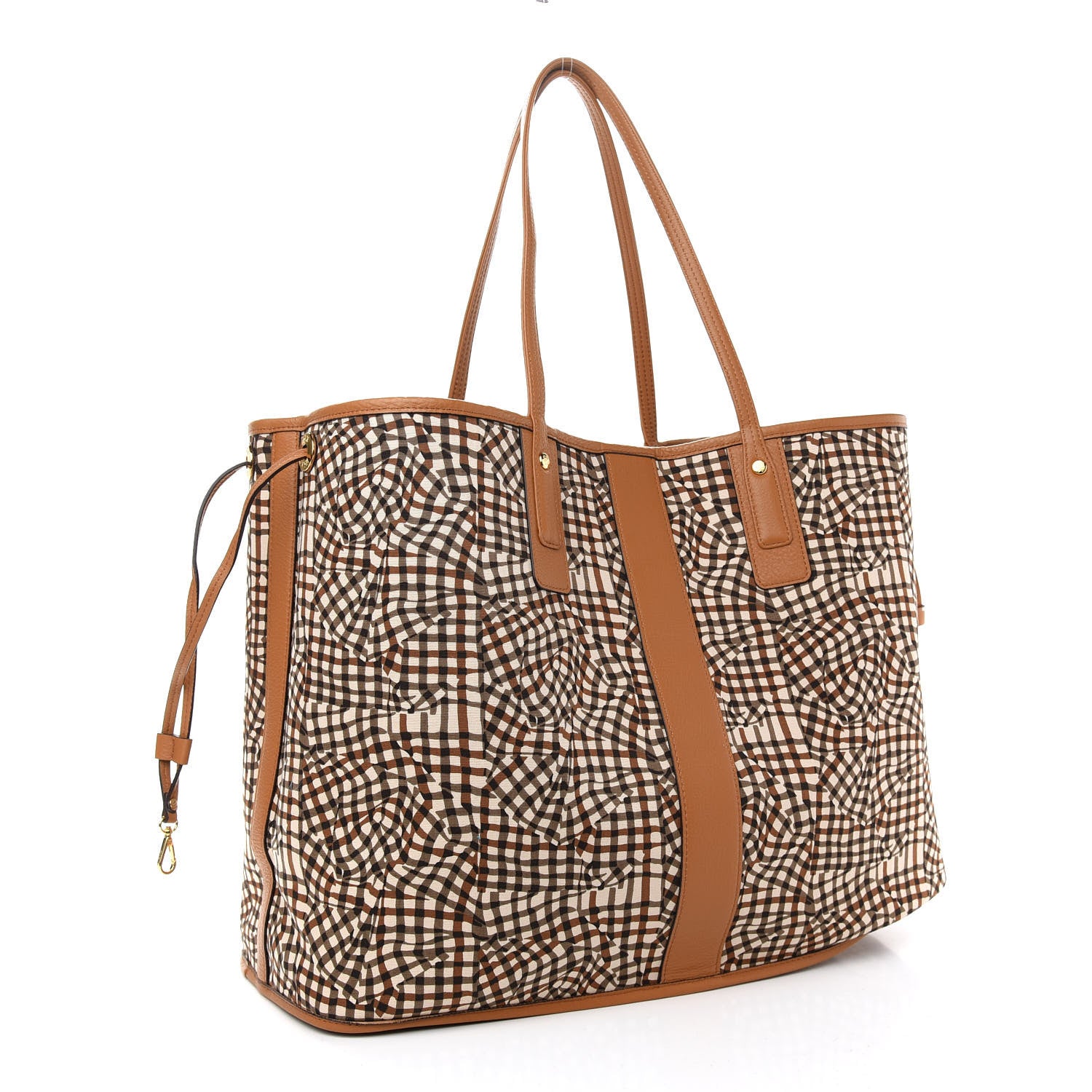 MCM Visetos Large Liz Reversible Shopper Tote Cognac 5 of 12