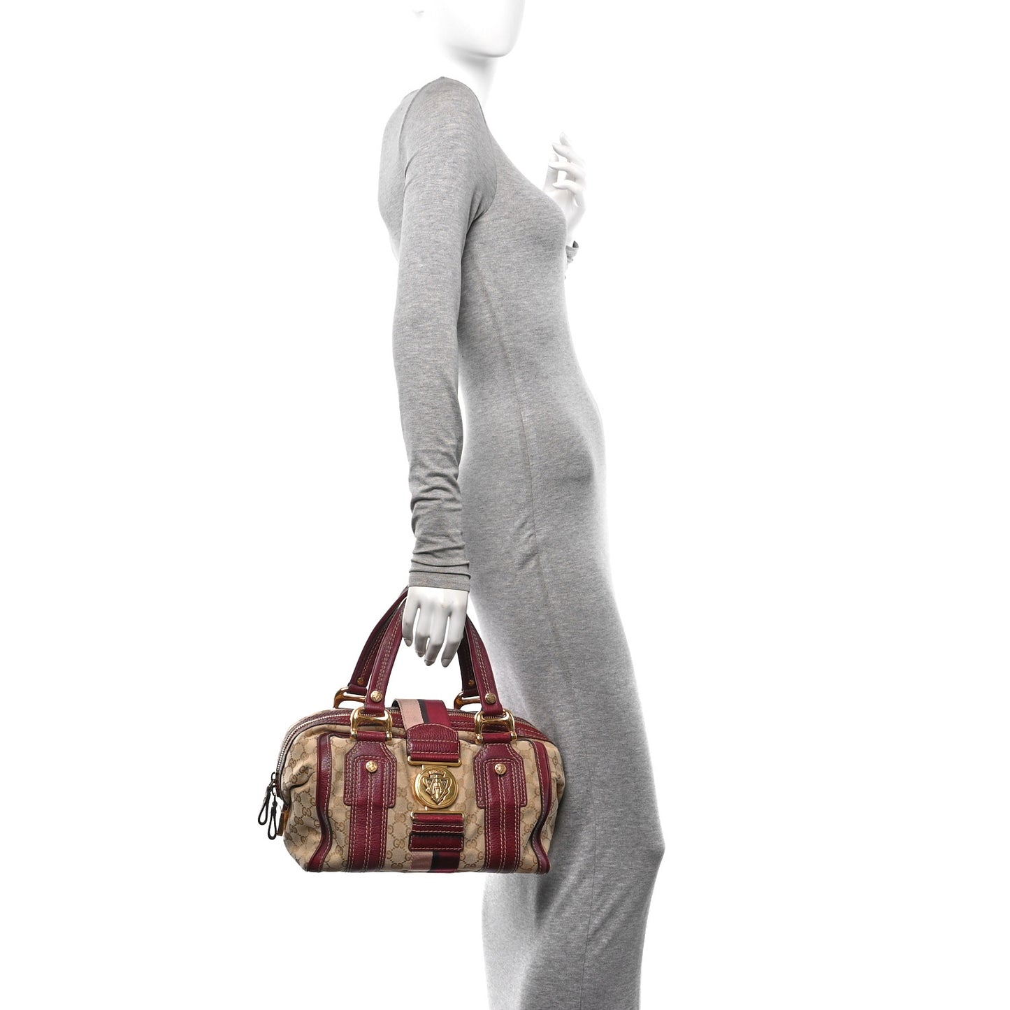 Monogram Medium Aviatrix Boston Ebony Bordeaux