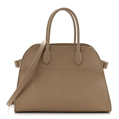 The Row Matte Grained Calfskin Soft Margaux 12 Dark Taupe 1 of 11