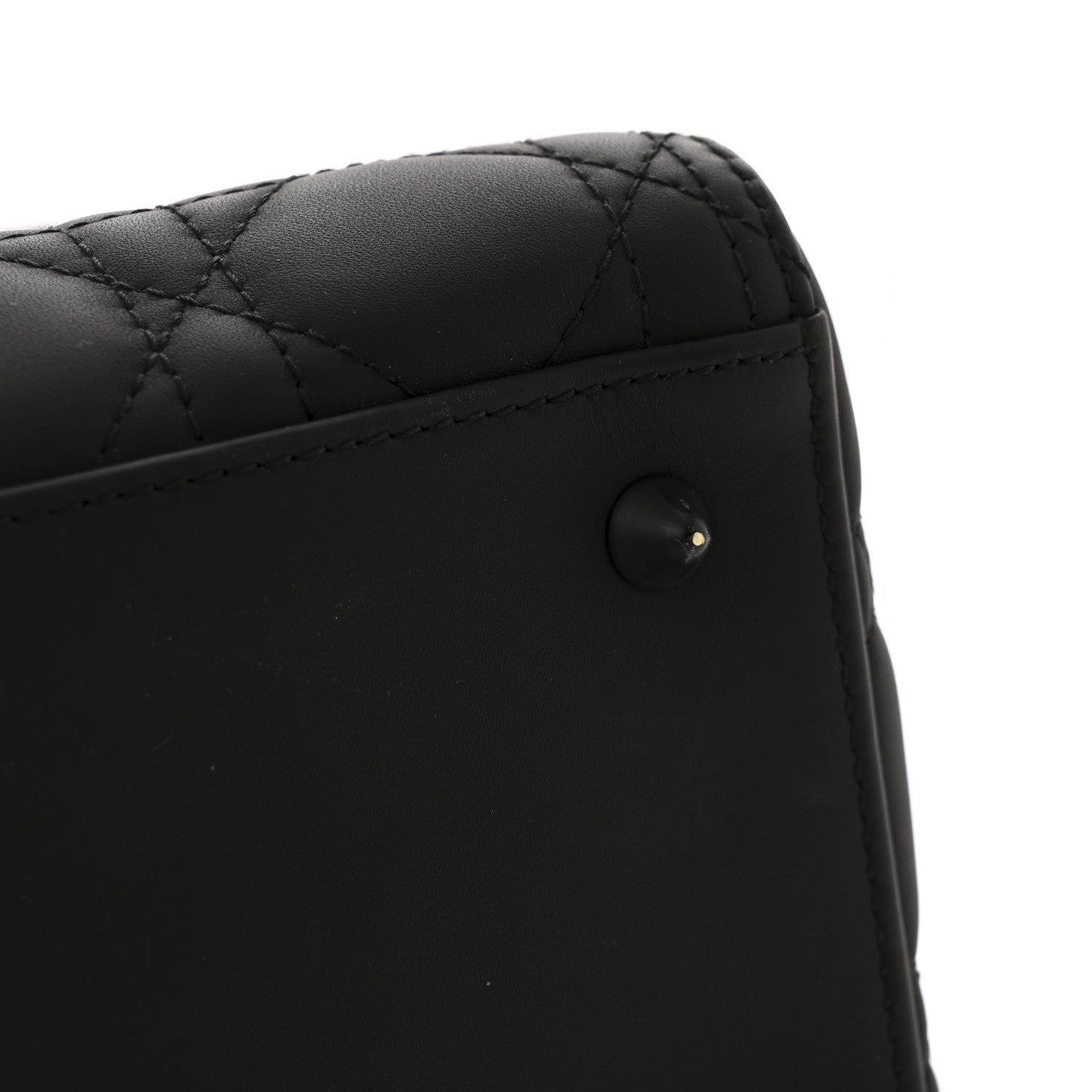 Christian Dior Ultra Matte Calfskin Cannage Medium Lady Dior Black 13 of 13