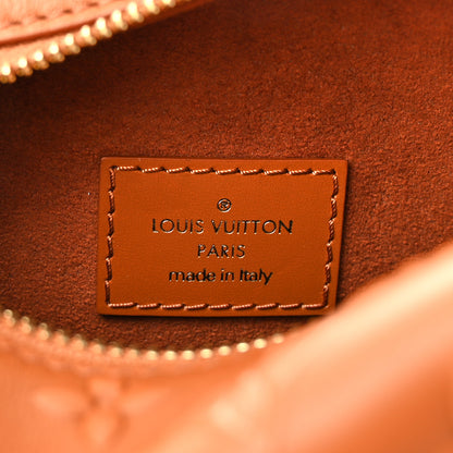 Louis Vuitton Calfskin Debossed Monogram Side Trunk Tan 6 of 10