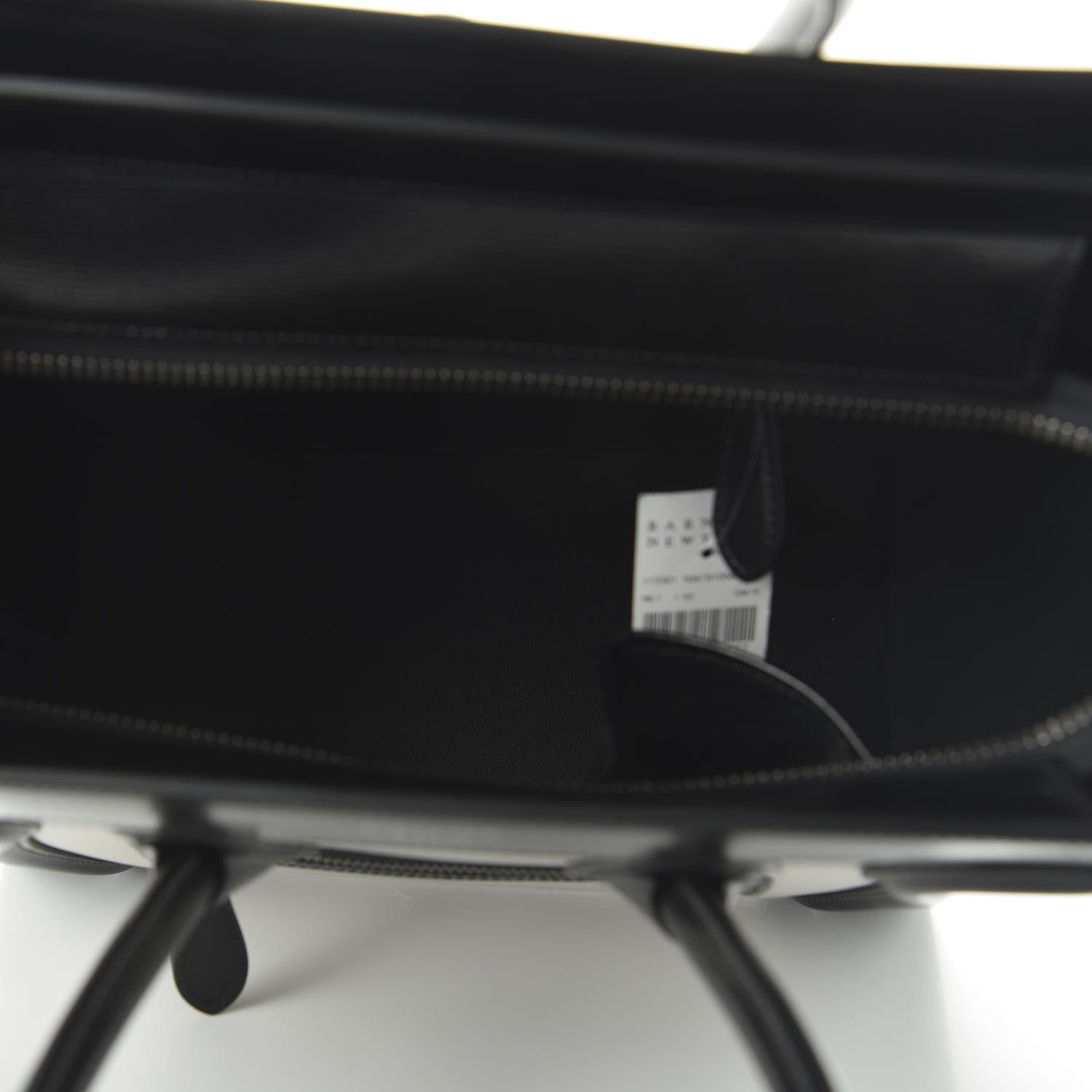 Celine Sleek Calfskin Micro Bi-Color Luggage Black White 5 of 9