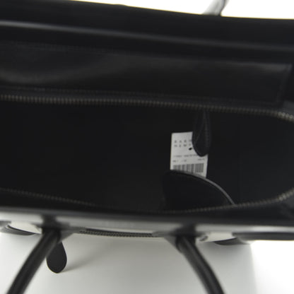 Celine Sleek Calfskin Micro Bi-Color Luggage Black White 5 of 9