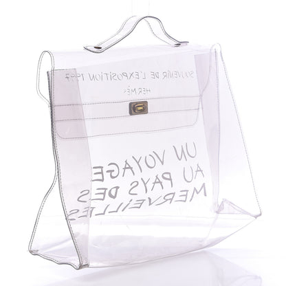Hermes Vinyl Souvenir De L'Exposition Kelly Transparent 3 of 13
