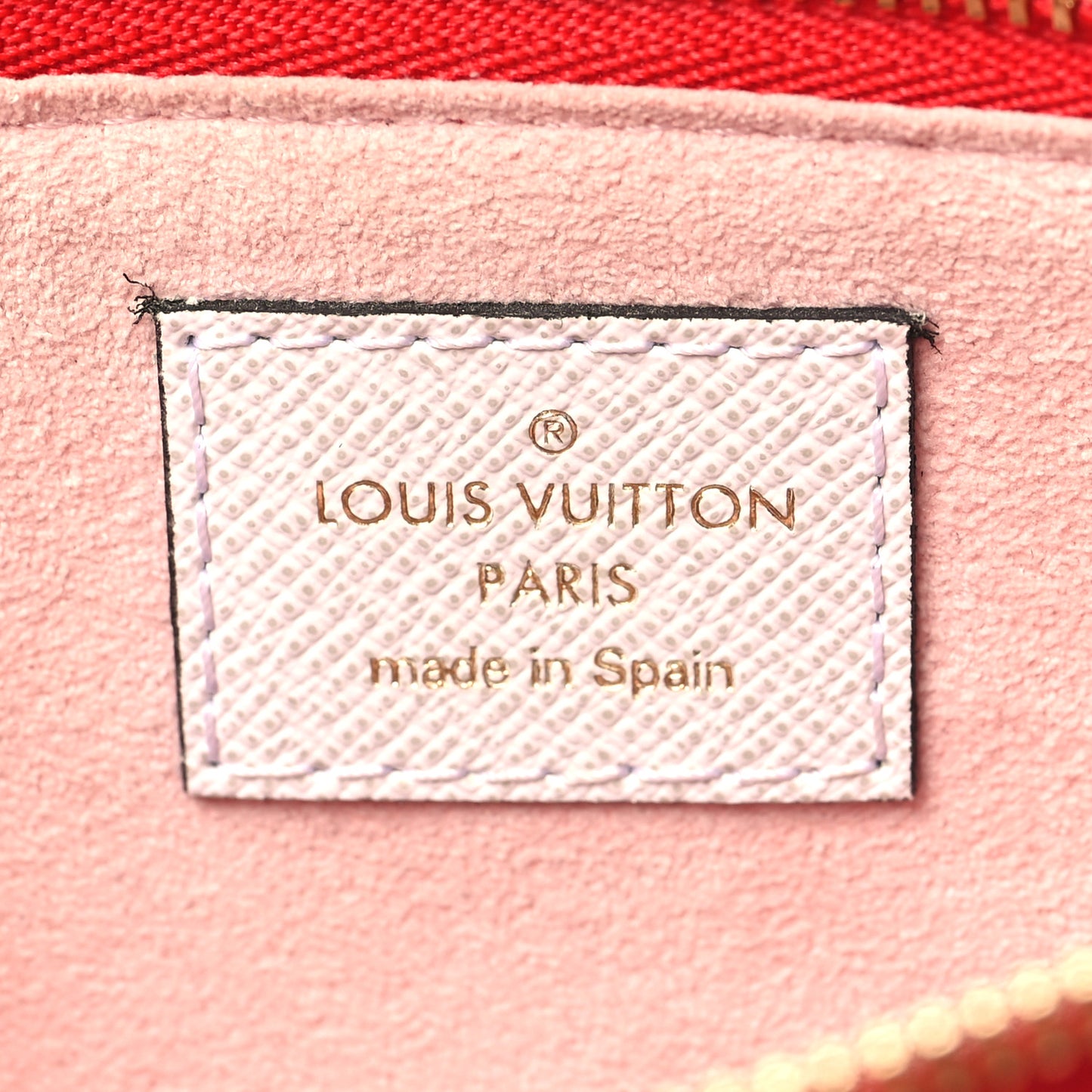 Monogram Giant Double Zip Pochette Rouge