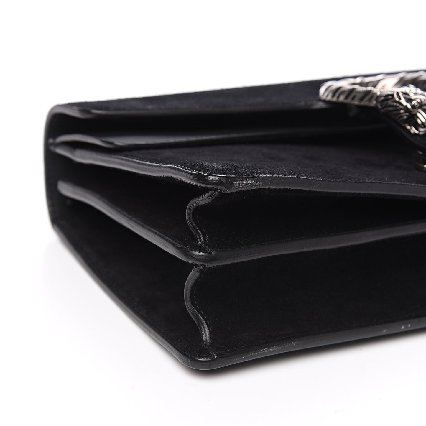 Suede Small Dionysus Shoulder Bag Black