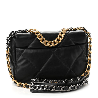 Chanel Lambskin Quilted Medium Chanel 19 Flap Black 3 of 9