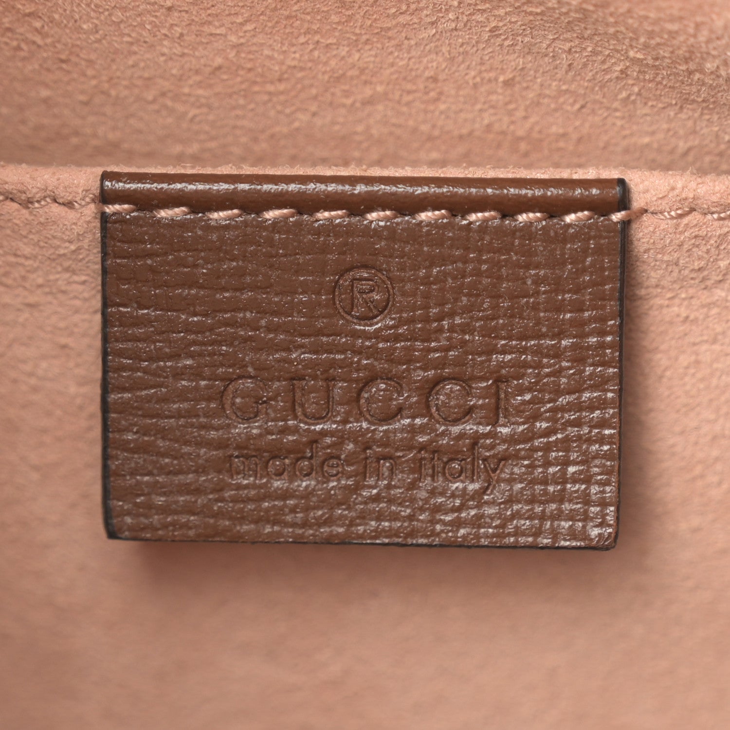 Gucci Monogram Textured Calfskin Horsebit 1955 Drawstring Bucket Bag Beige Brown Sugar 6 of 10