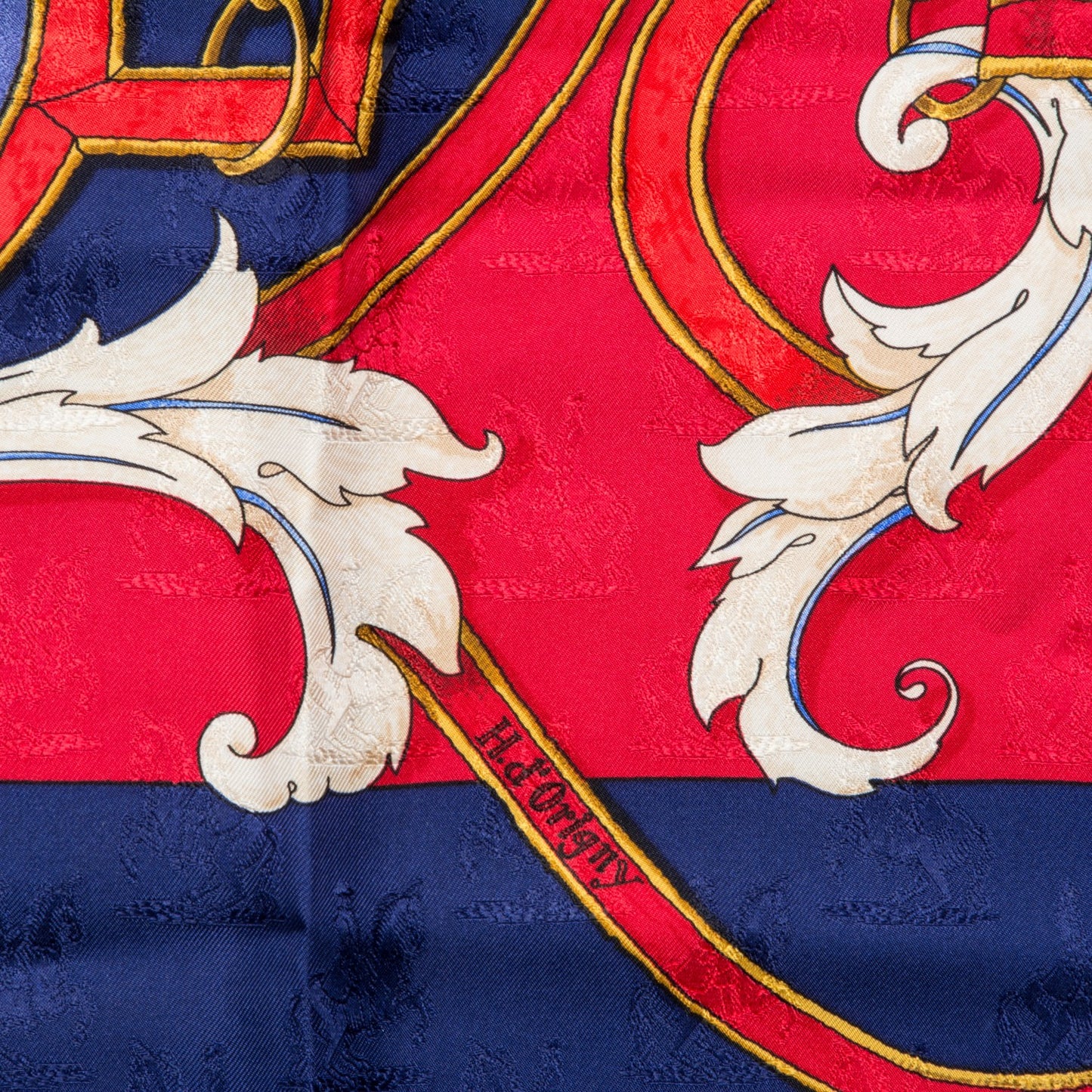 Jacquard Silk L'Instruction Du Roy Scarf 90