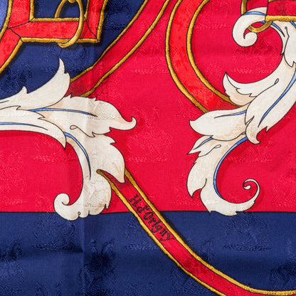 Hermes Jacquard Silk L'Instruction Du Roy Scarf 90 4 of 8