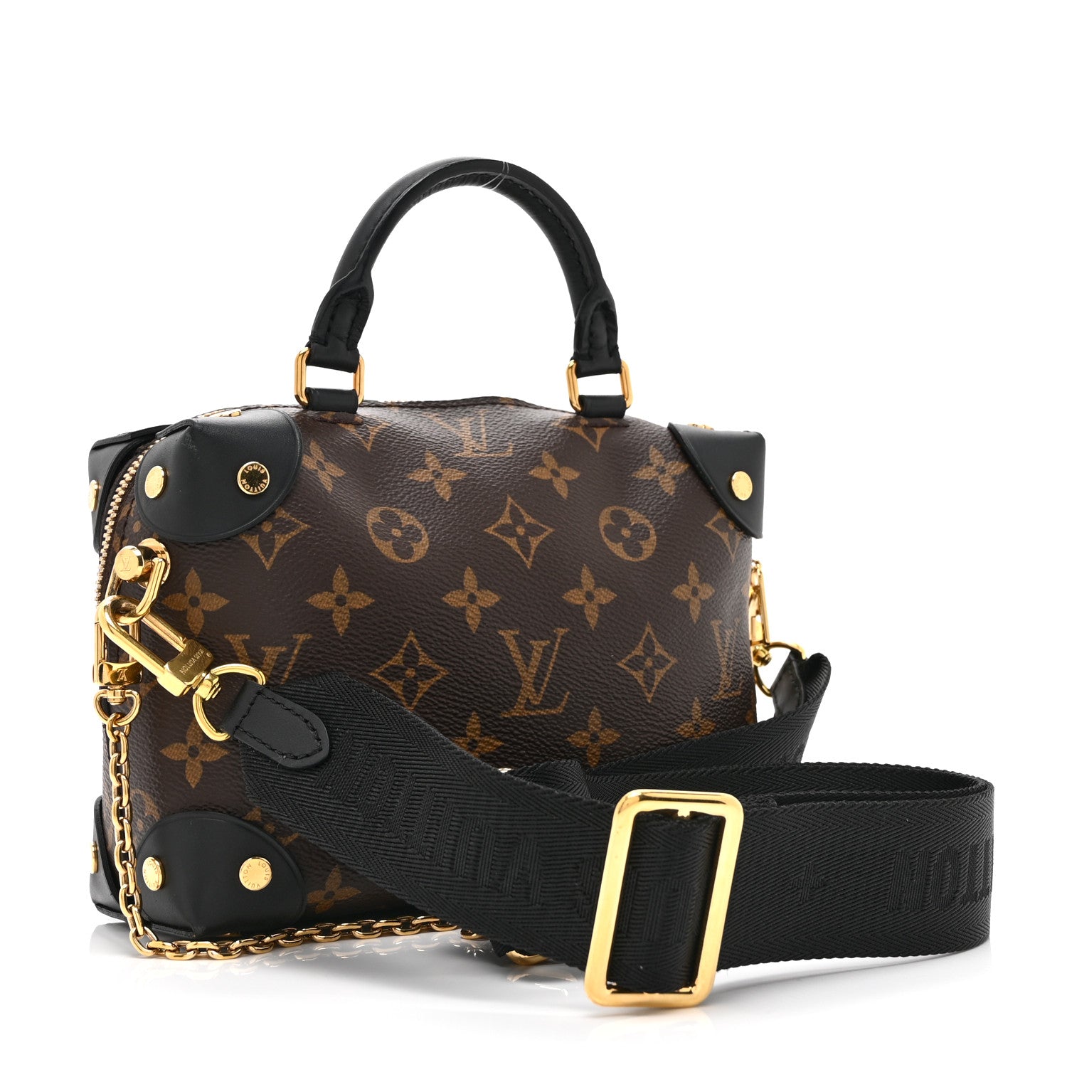 Louis Vuitton Monogram Petite Malle Souple Black 3 of 9