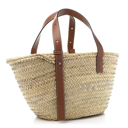 Loewe Raffia Basket Tote Bag Natural Tan 3 of 10