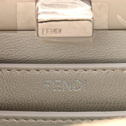 Fendi Stingray Shiny Nappa Petite Peekaboo I SEE U Satchel Beige 6 of 10