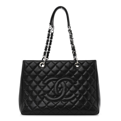 Chanel Caviar Quilted Grand Shopping Tote GST Black 1 of 10