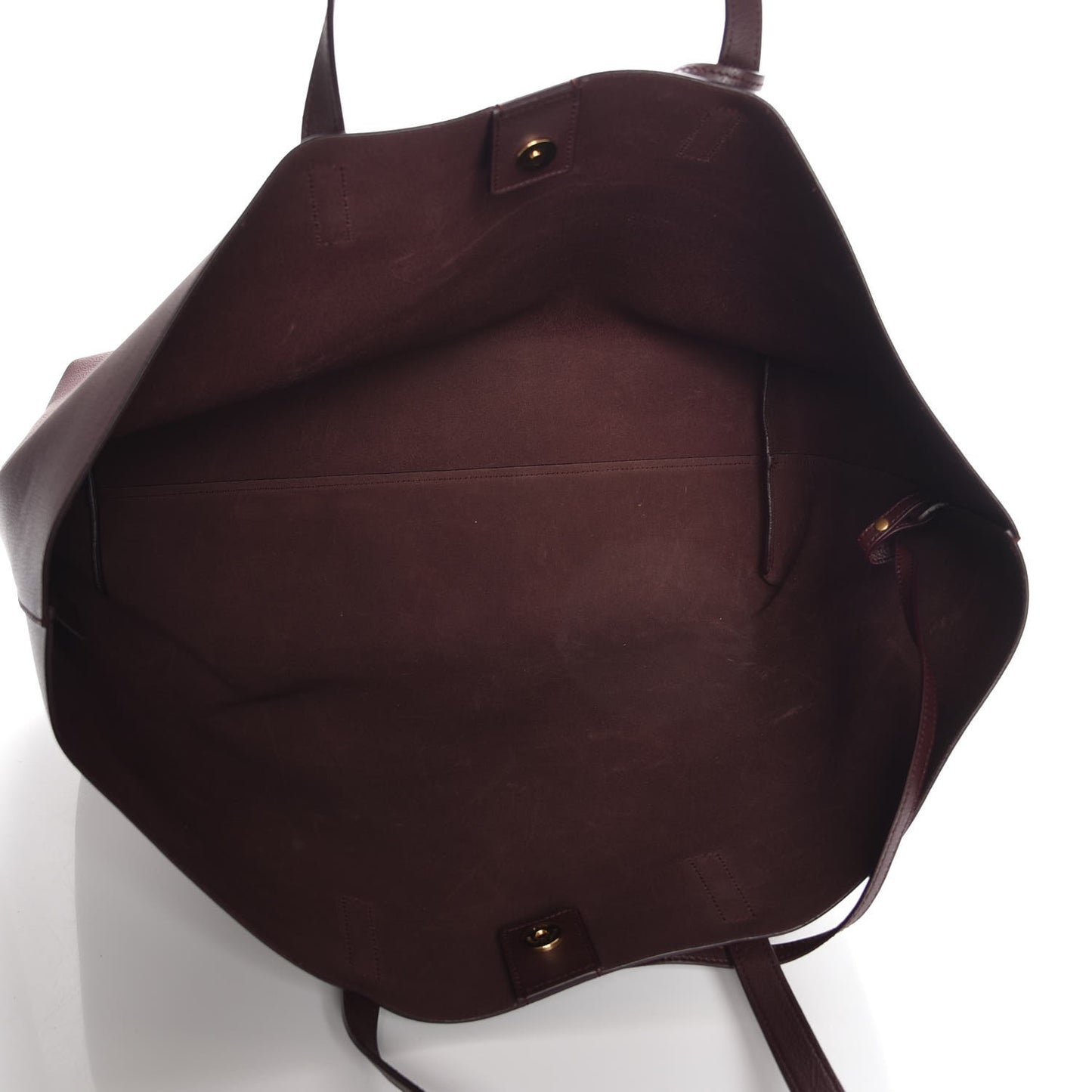 Calfskin Large Shopping Tote Bordeaux