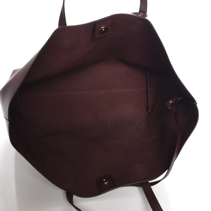 Saint Laurent Calfskin Large Shopping Tote Bordeaux 6 of 8