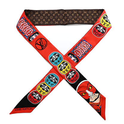 Louis Vuitton Silk Monogram Kabuki Stickers BB Bandeau Black 1 of 3