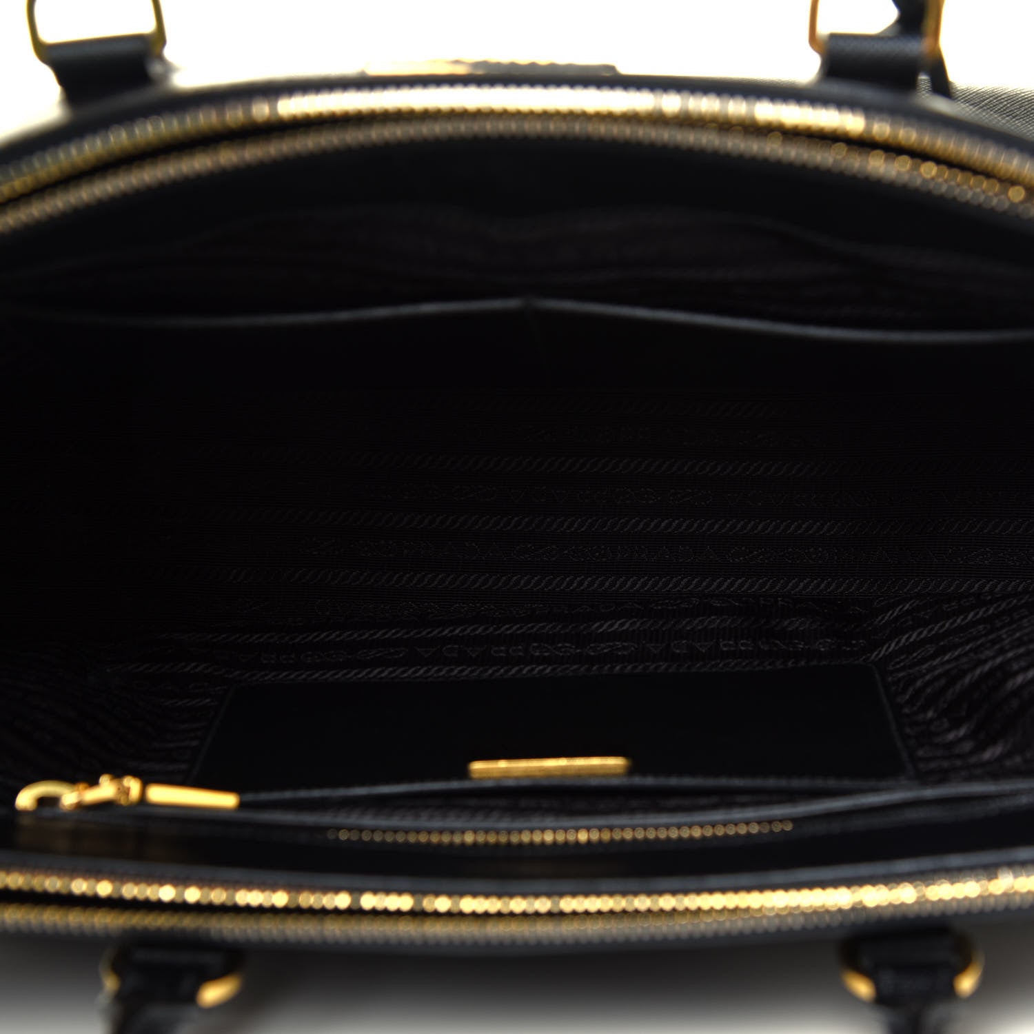 Prada Saffiano Large Galleria Double Zip Tote Black 5 of 11