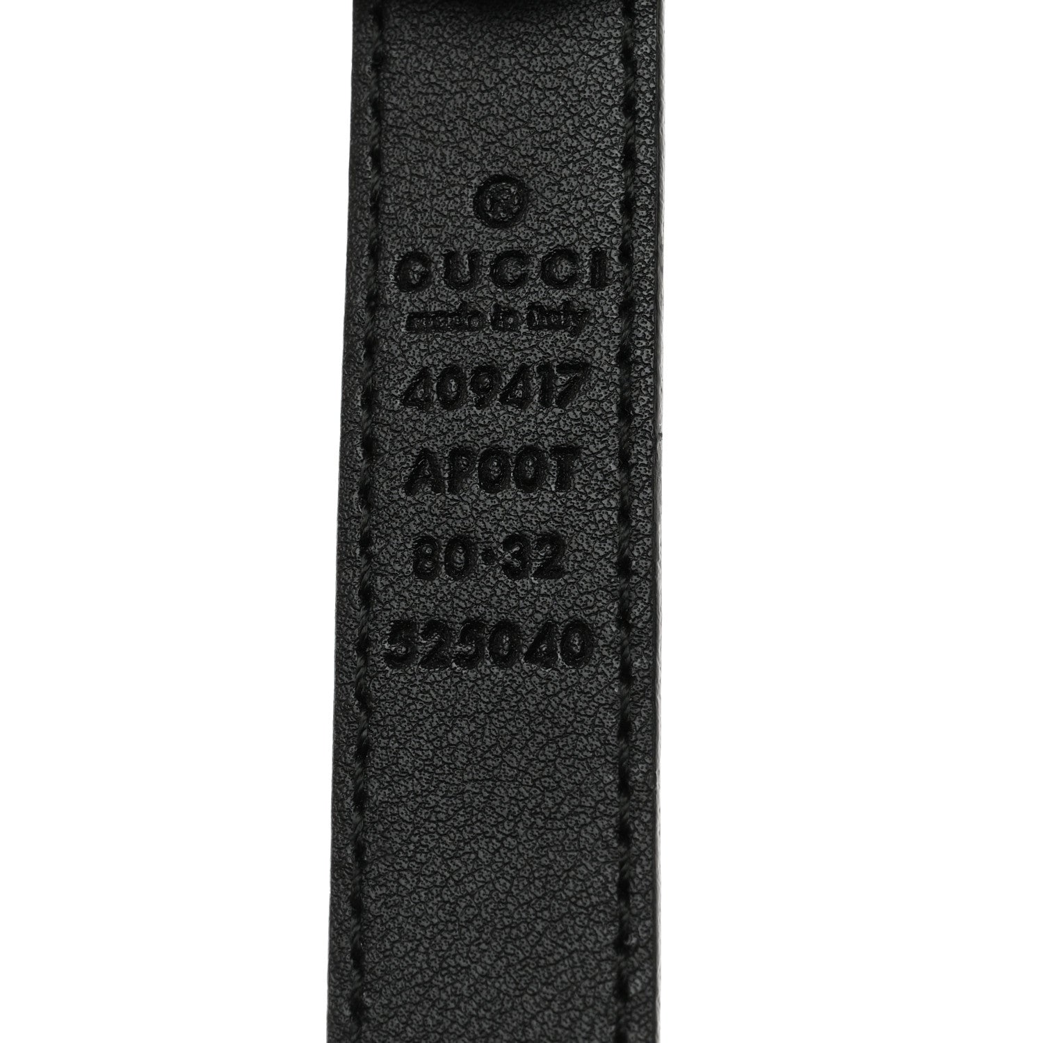 Gucci Calfskin Double G 20mm Belt 80 32 Black 4 of 6