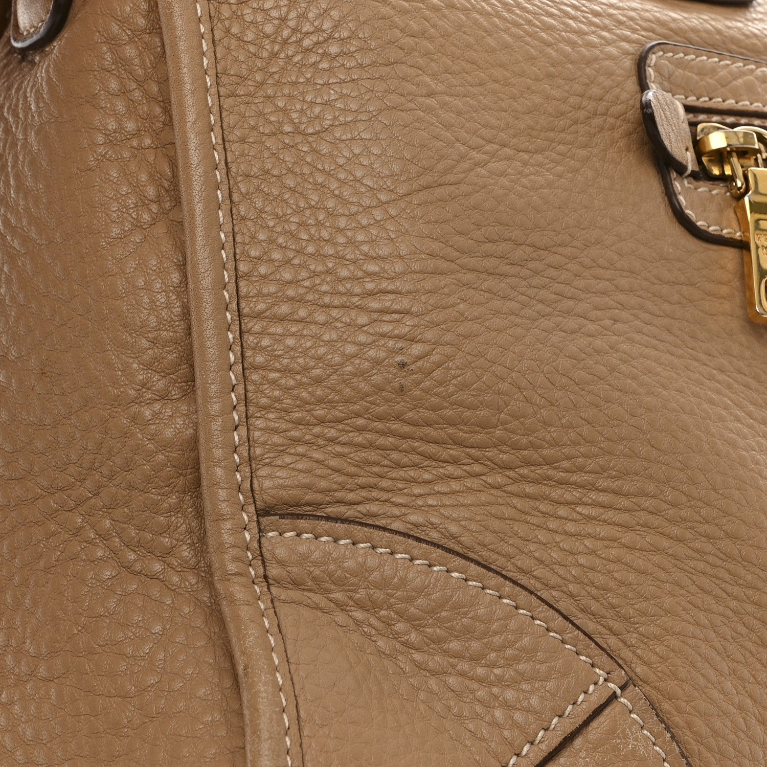 Prada Vitello Daino Shopping Satchel Caramel 15 of 20
