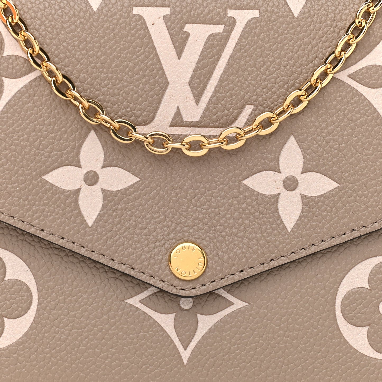 Empreinte Monogram Giant Felicie Pochette Tourterelle Creme
