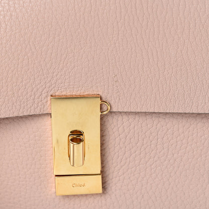 Chloe Grained Lambskin Drew Shoulder Bag Cement Pink 10 of 11