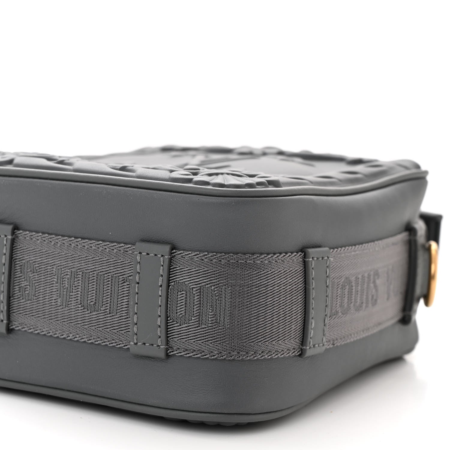 Louis Vuitton Calfskin Monogram Embossed Cruiser Messenger Dark Shadow Gray 9 of 9