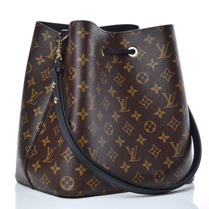 Louis Vuitton Monogram Neonoe MM Black 3 of 9