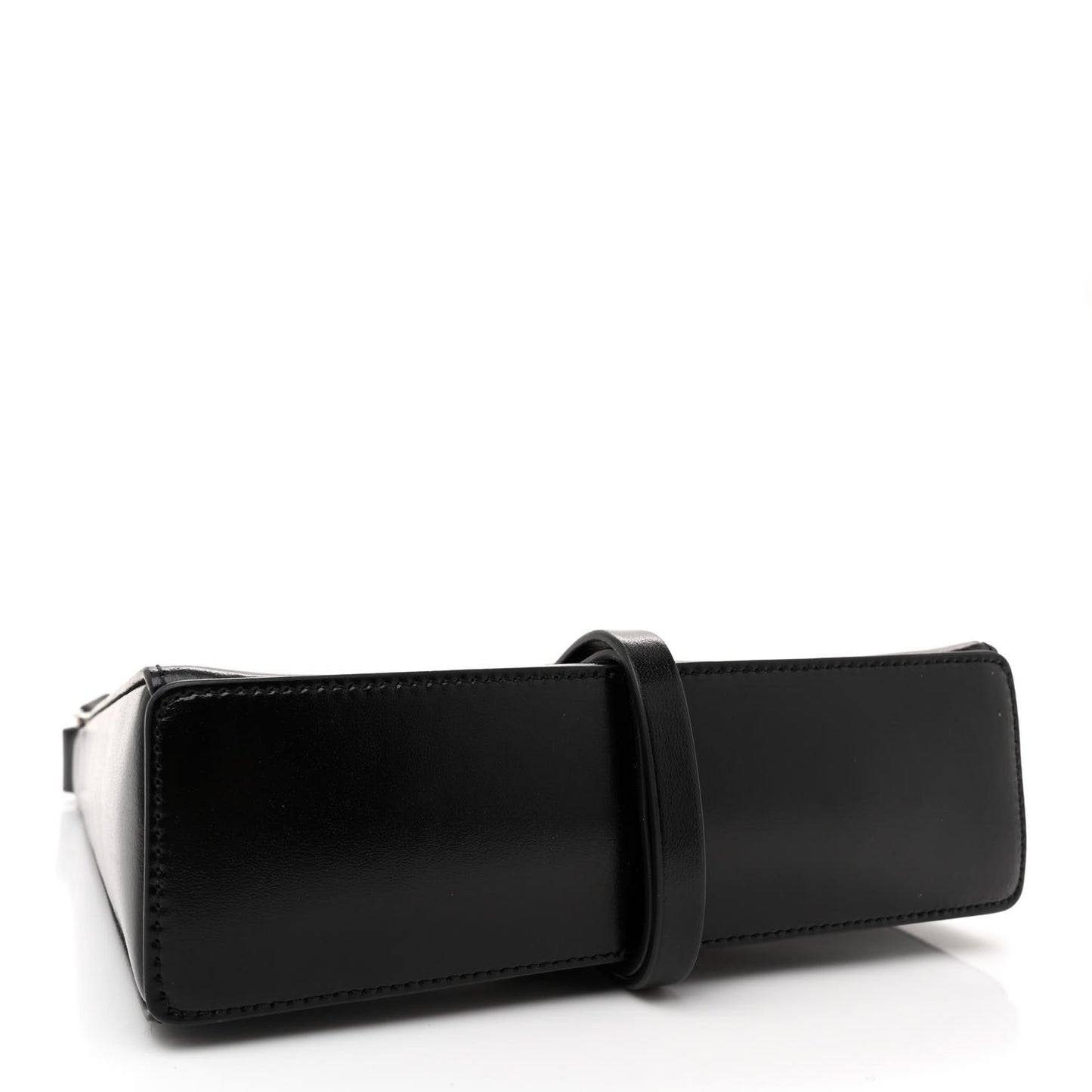 Box Calfskin Mini Cut Out Shoulder Bag Black