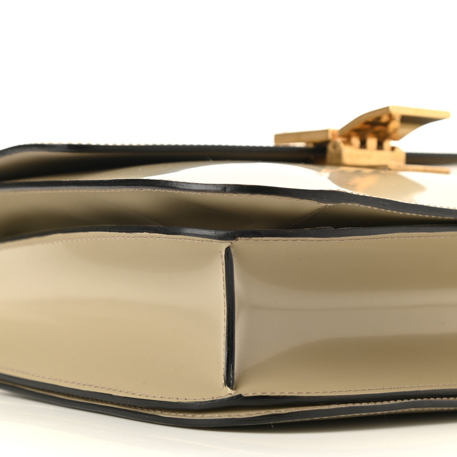 Celine Spazzolato Calfskin Medium Classic Box Flap Bag Quartz 9 of 10