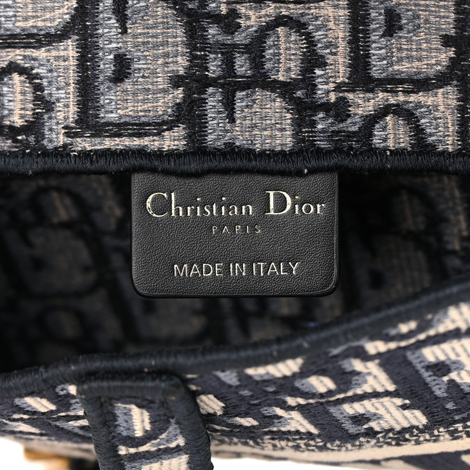 Christian Dior Oblique Slim Saddle Pouch Blue 6 of 13
