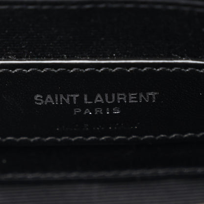 Saint Laurent Metallic Lambskin Quilted Mini Becky Double Zip Bag Argento 7 of 12