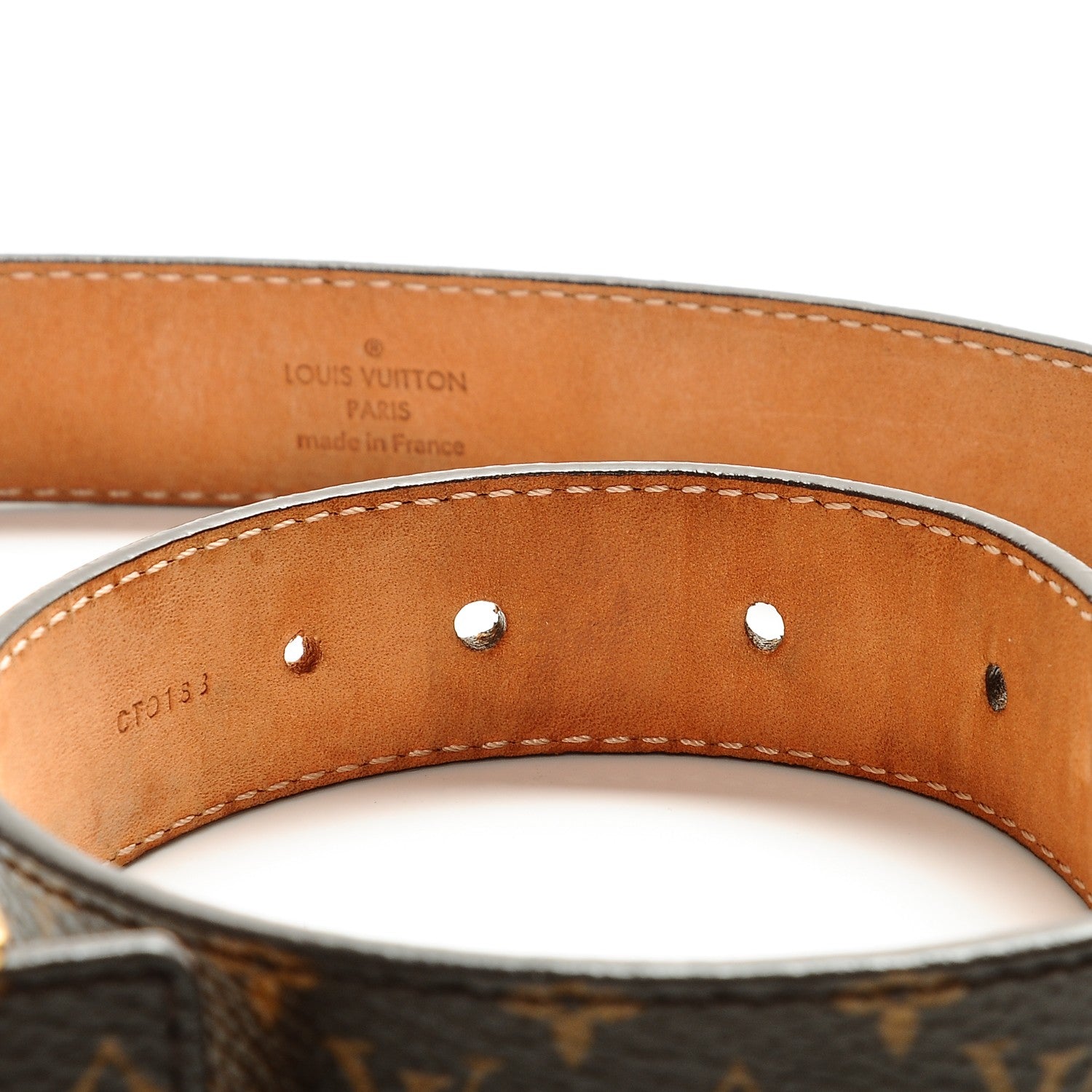 Louis Vuitton Monogram 25mm LV Initiales Belt 80 32 195176