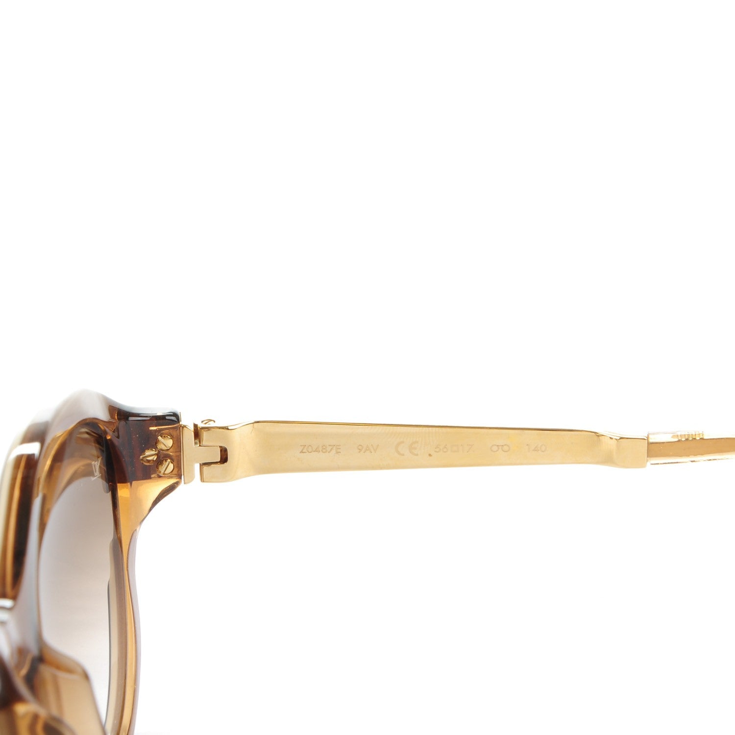 Louis Vuitton Petit Soupcon Cat Eye Sunglasses Z0487E Brown 5 of 6