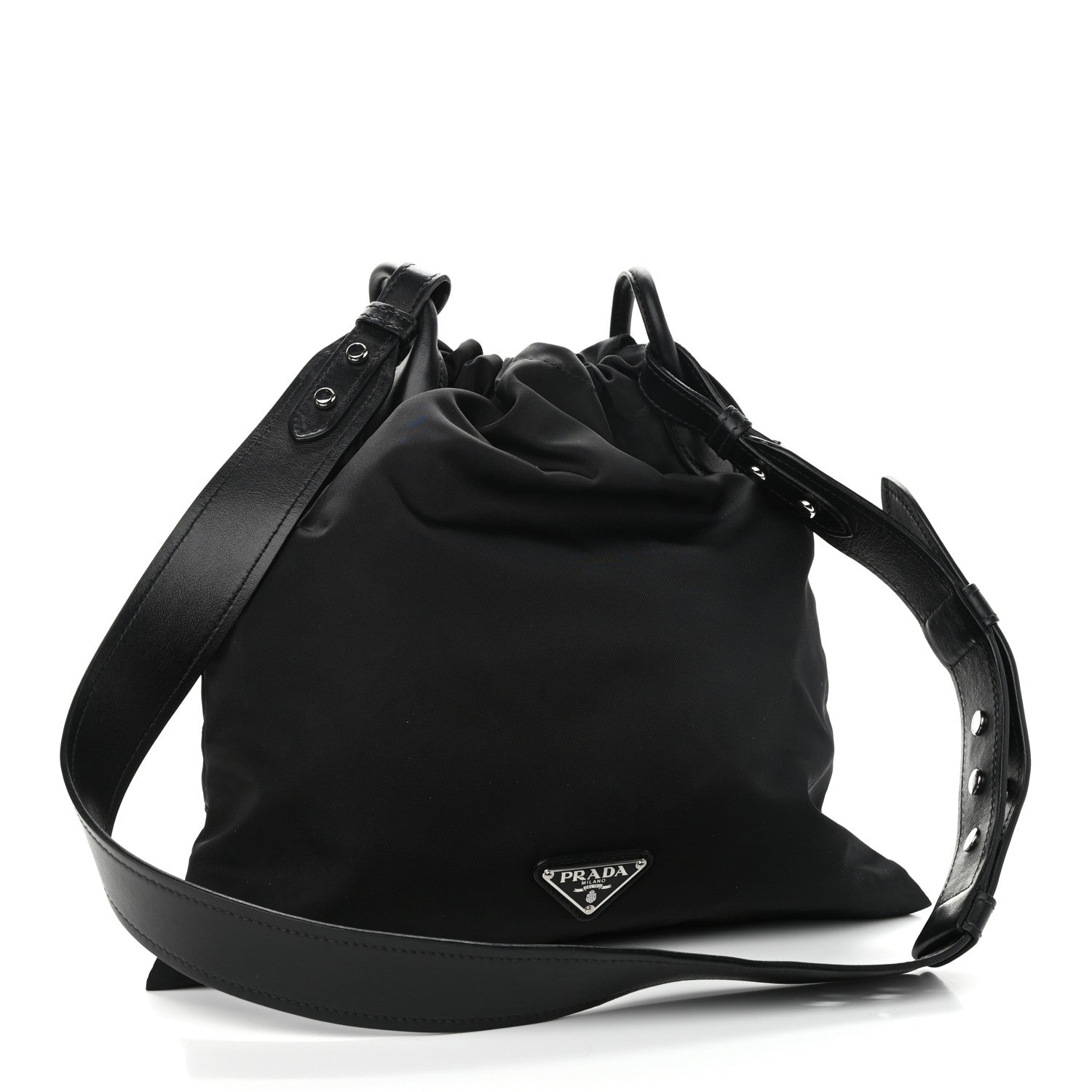 Prada Tessuto Nylon Passama Crossbody Black 3 of 10