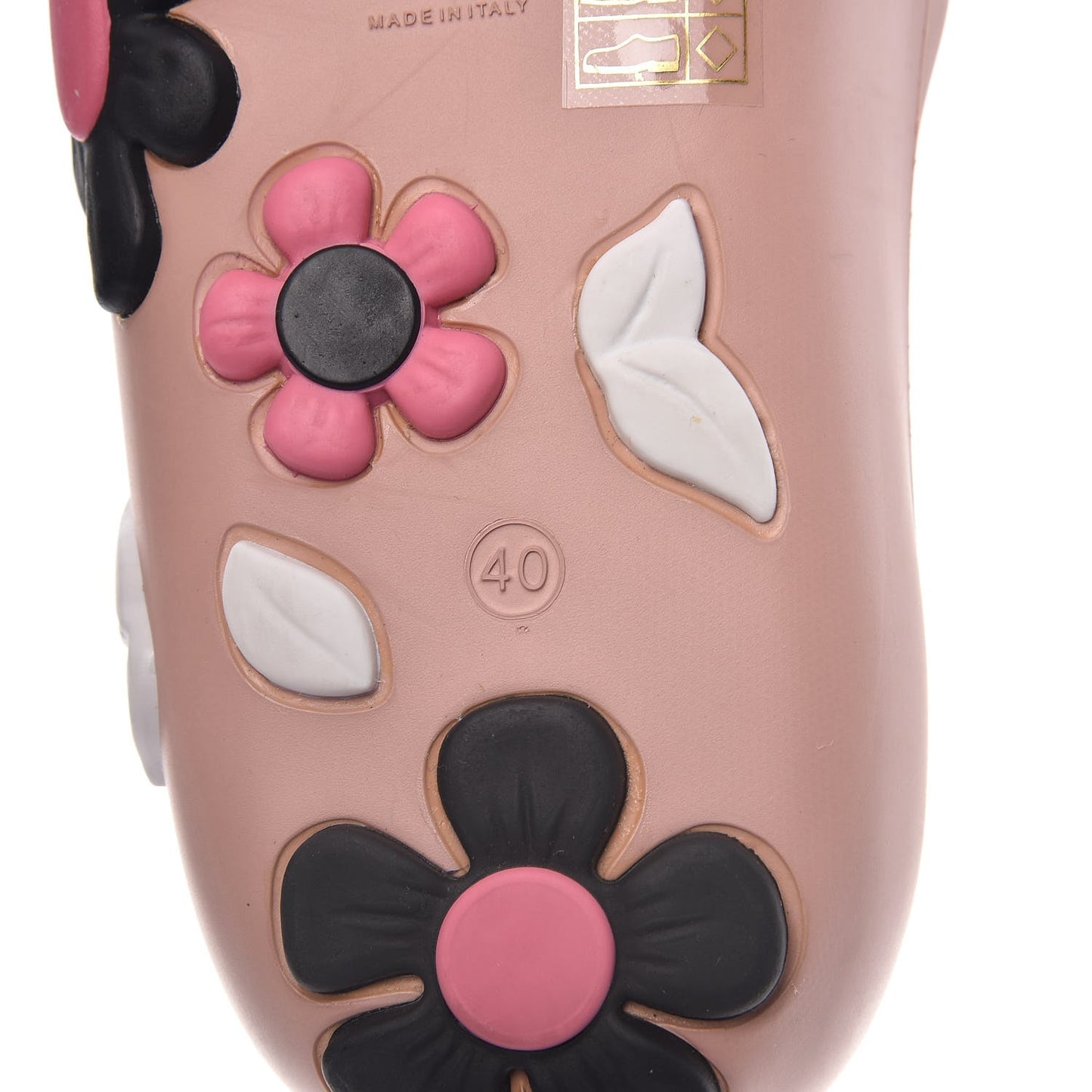 Rubber Flower Slide Sandals 40 Orchidea Begonia